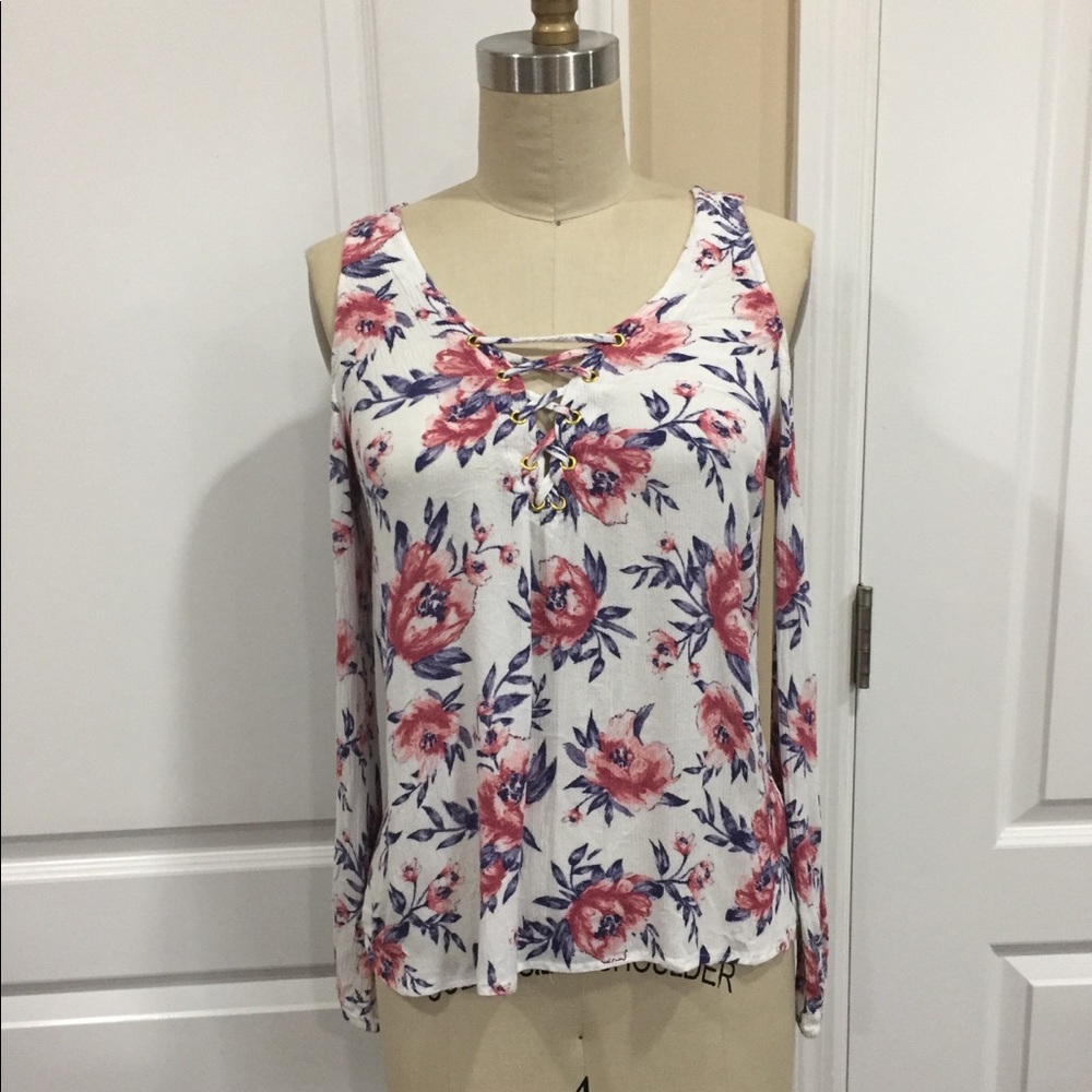 Charlotte Russe Off Shoulder Shirt
